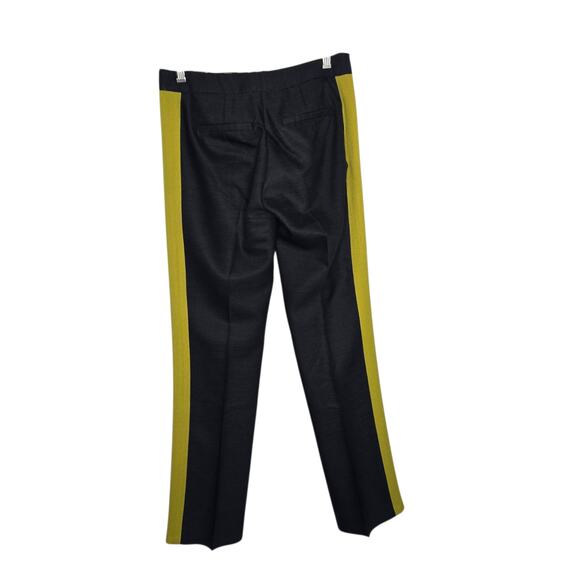 Milly of New York Tuxedo Pants Wool Silk Gray Slim Leg Mid Rise Women 2 - Picture 3 of 12